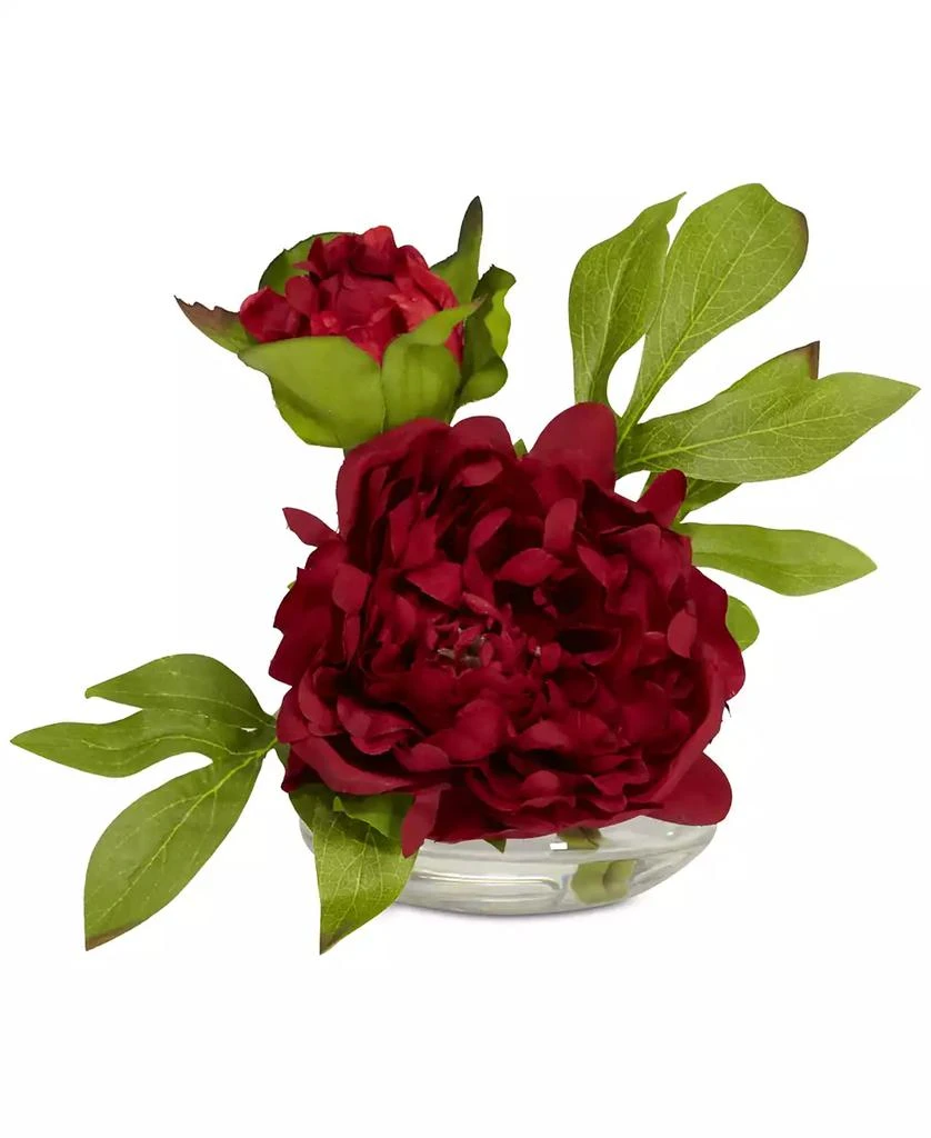 商品NEARLY NATURAL|3-Pc. Peony Set with Glass Vases,价格¥578,第4张图片详细描述