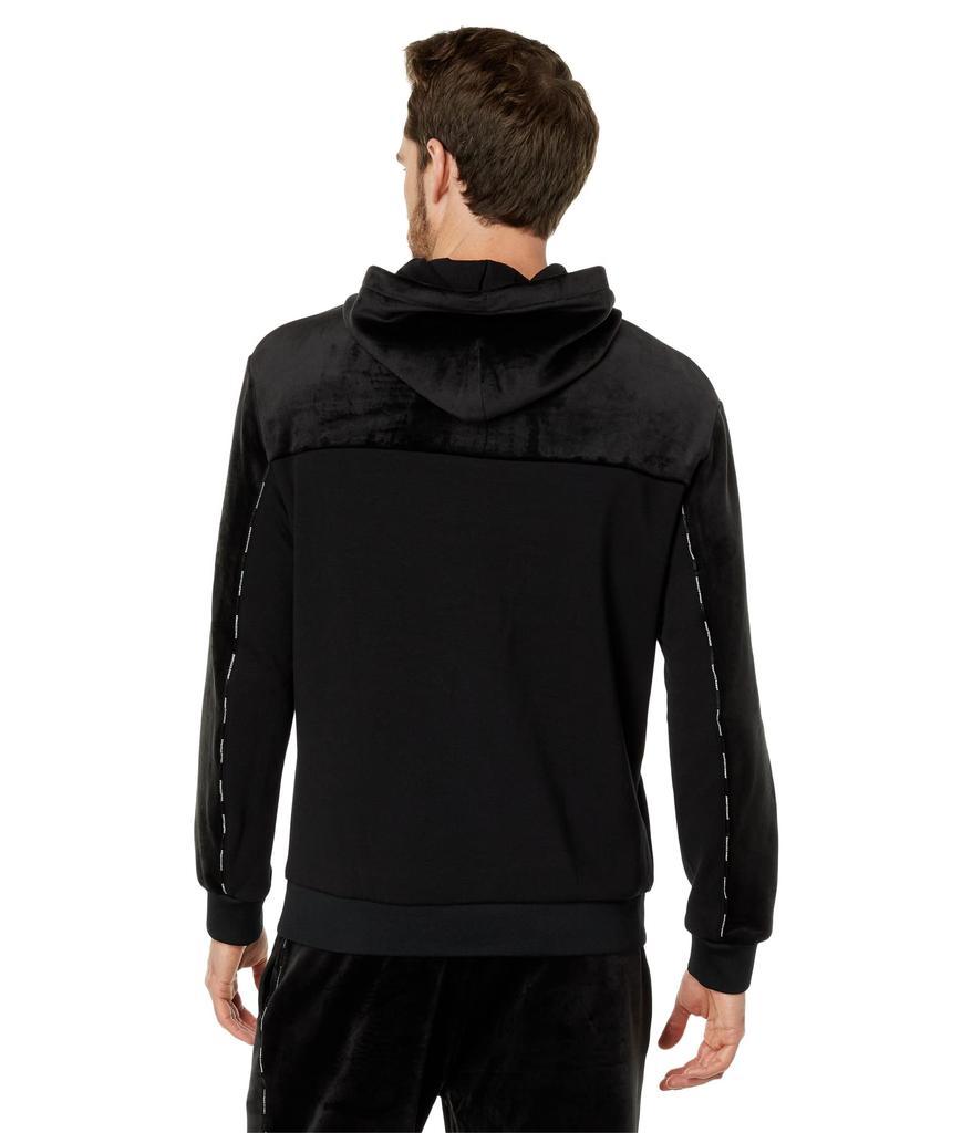 商品Armani Exchange|Velour Fleece Hooded Sweatshirt,价格¥1201,第4张图片详细描述