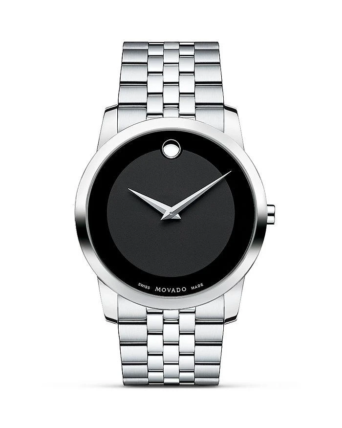 商品Movado|经典博物馆系列不锈钢腕表, 40 mm,价格¥5885,第1张图片