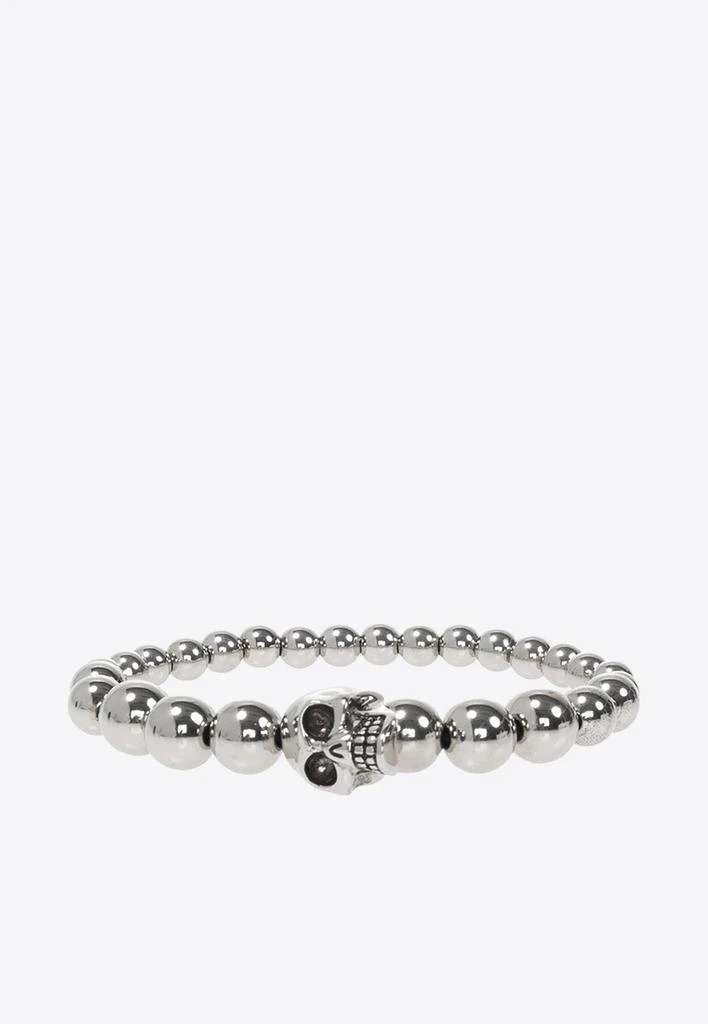 商品Alexander McQueen|Skull Charm Beaded Bracelet,价格¥2825,第1张图片