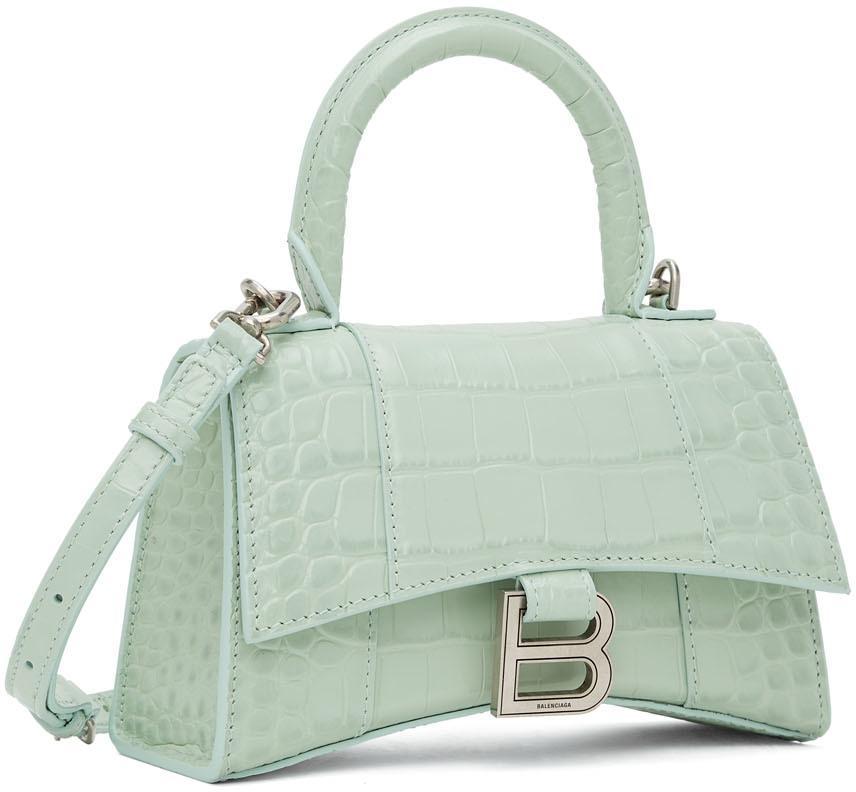 商品Balenciaga|Green XS Hourglass Bag,价格¥17766,第4张图片详细描述