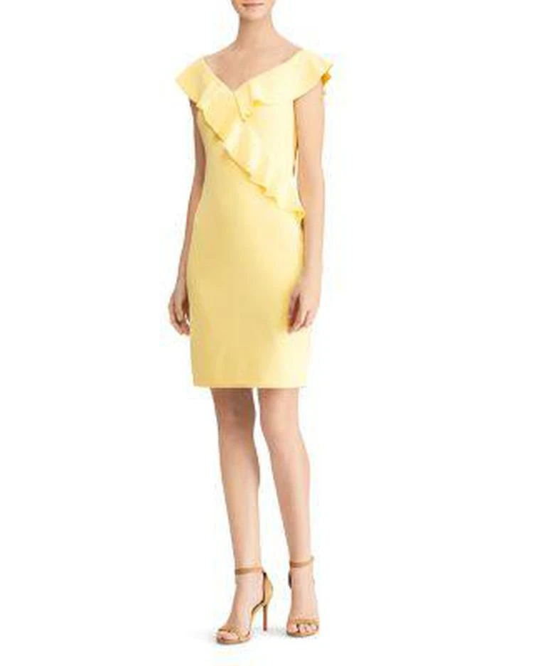 商品Ralph Lauren|Ruffled Off-the-Shoulder Dress,价格¥533,第1张图片