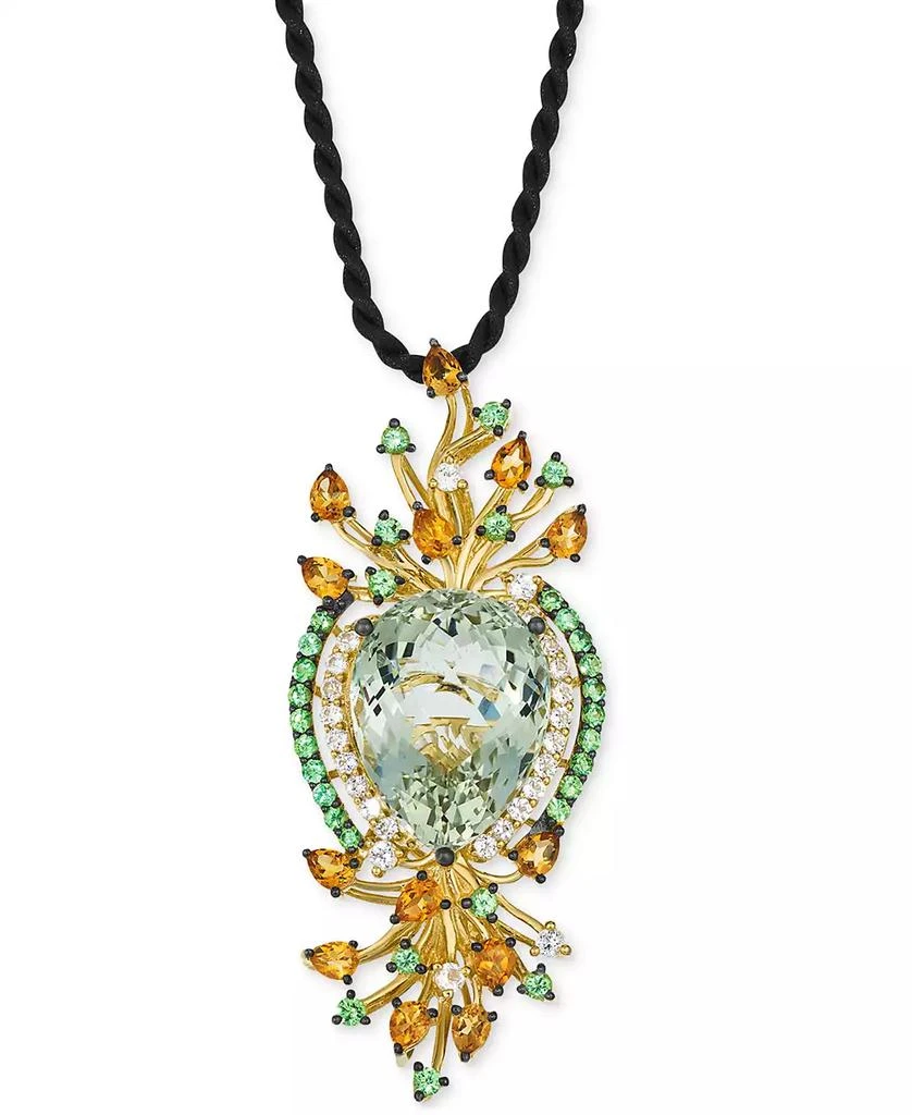 商品Le Vian|Multi-Gemstone Silk Cord Pendant Necklace (19-1/3 ct. t.w.) in 14k Yellow Gold, 18",价格¥26211,第1张图片