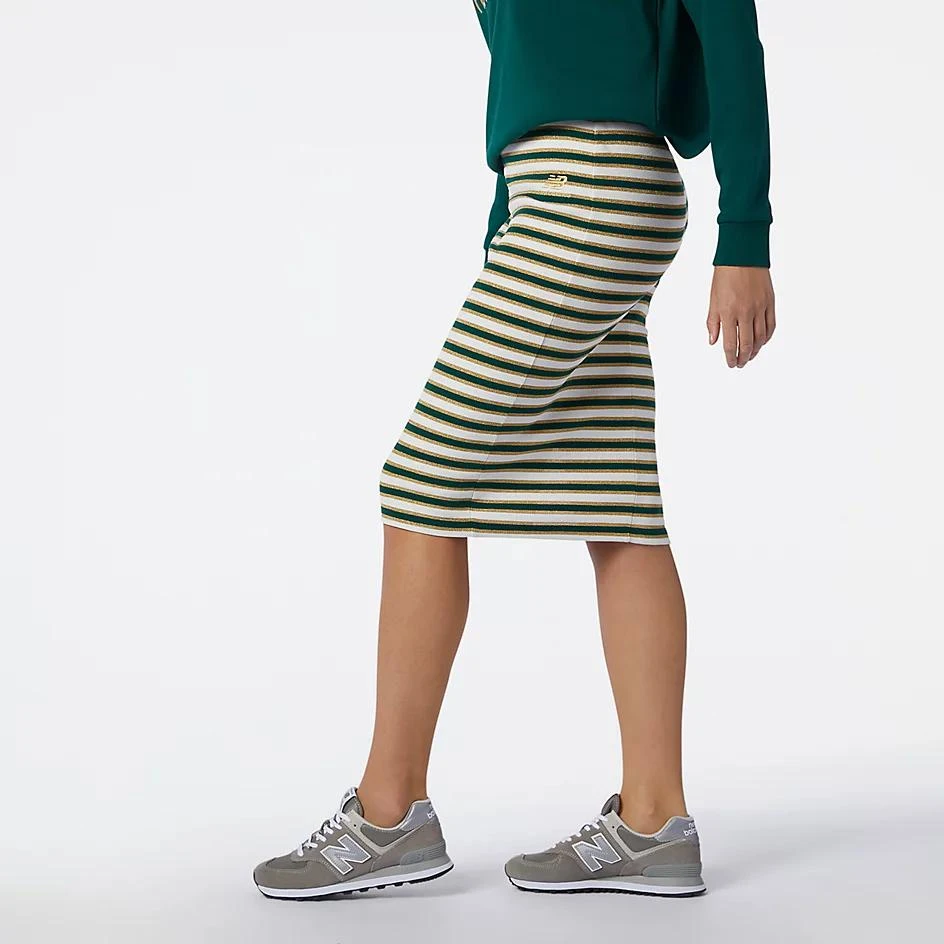 商品New Balance|NB Athletics Metallic Thread Stripe Skirt,价格¥163,第2张图片详细描述
