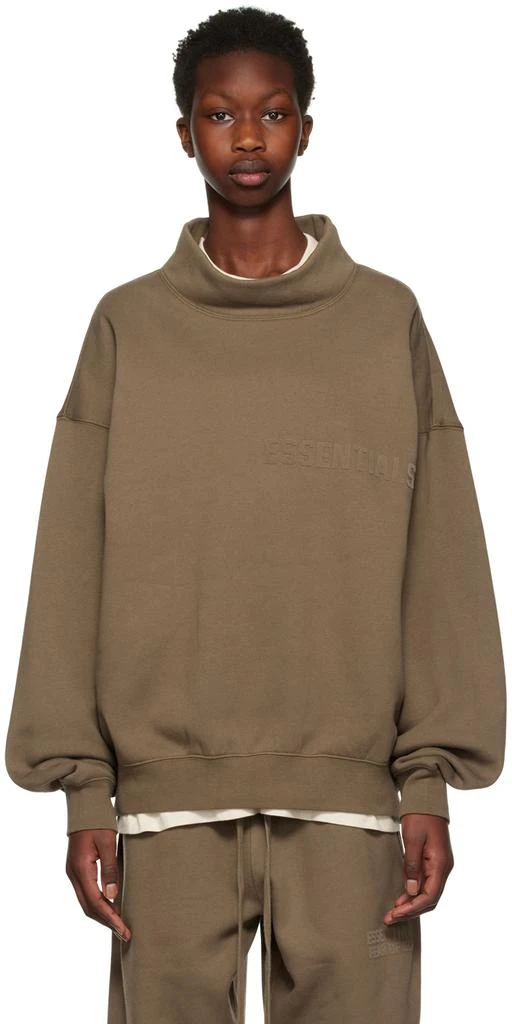 Essentials]Brown Mock Neck Sweatshirt 价格¥602 | 别样海外购