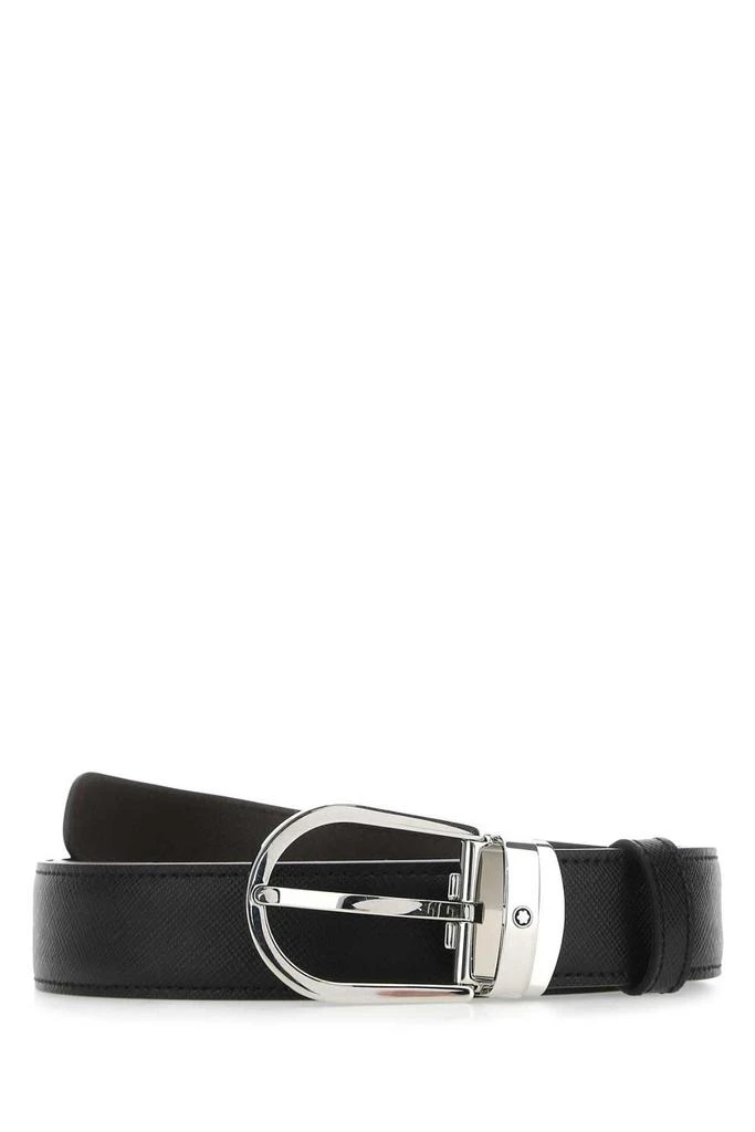 商品MontBlanc|Montblanc Reversible Logo Detailed Buckle Belt,价格¥2032,第1张图片