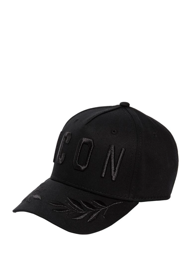 商品DSQUARED2|Icon Cotton Canvas Baseball Hat,价格¥918,第3张图片详细描述