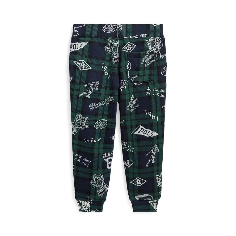 商品Ralph Lauren|Little and Toddler Boys Plaid Fleece Jogger Pants,价格¥326,第5张图片详细描述