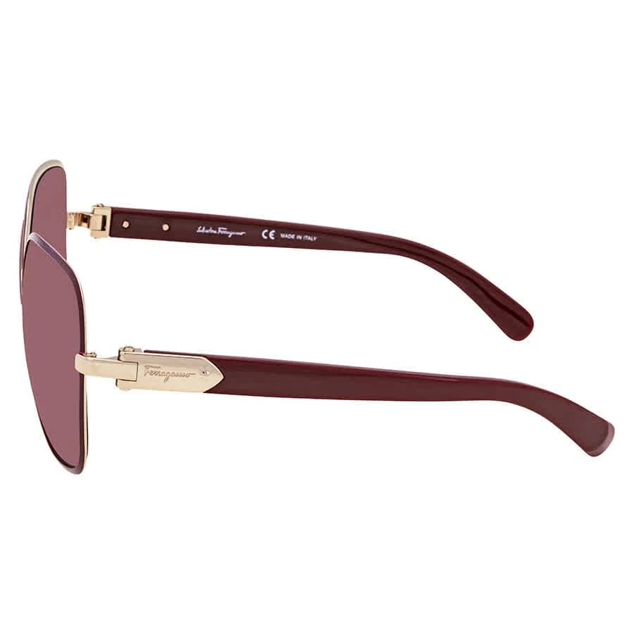 商品Salvatore Ferragamo|Bordeaux Gradient Square Ladies Sunglasses SF150S 728 59,价格¥515,第3张图片详细描述