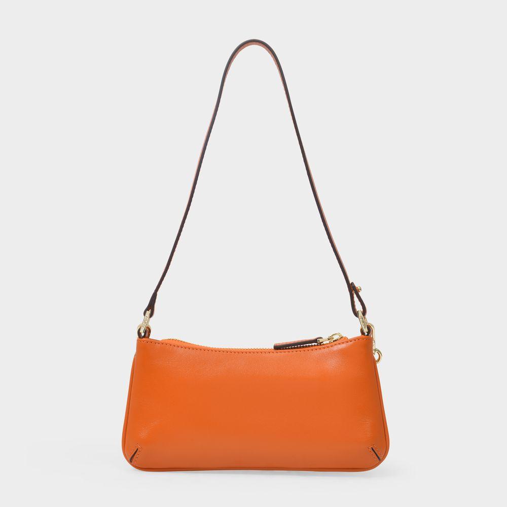 Mini Pita Bag in Orange Leather商品第3张图片规格展示