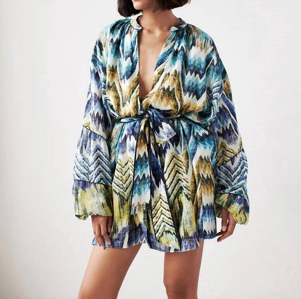 商品CHUFY|Pia Mini Dress In Calvi Blue,价格¥1198,第1张图片