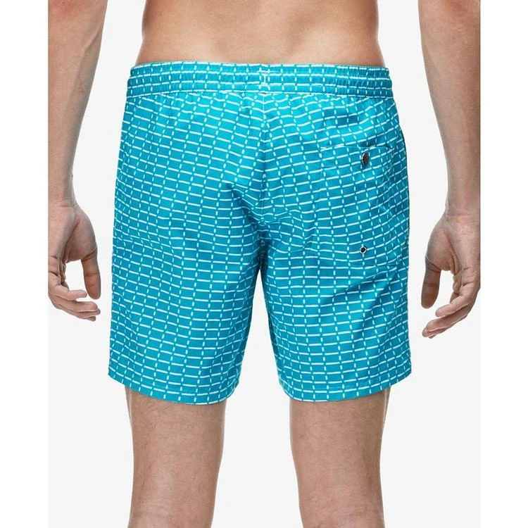 商品Lacoste|Men's Drawstring Brick-Pattern Swim Trunks,价格¥426,第3张图片详细描述