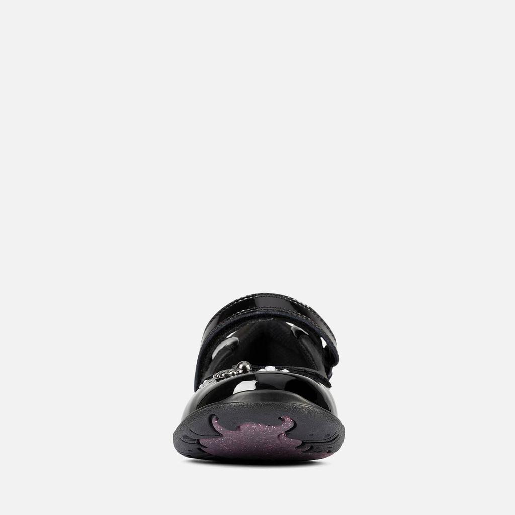 Clarks Kids' Sea Shimmer School Shoes - Black Patent商品第5张图片规格展示