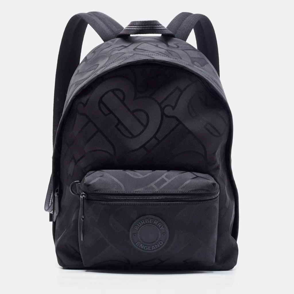 商品[二手商品] Burberry|Burberry Black Jacquard Monogram Jett Backpack Bag,价格¥6854,第1张图片