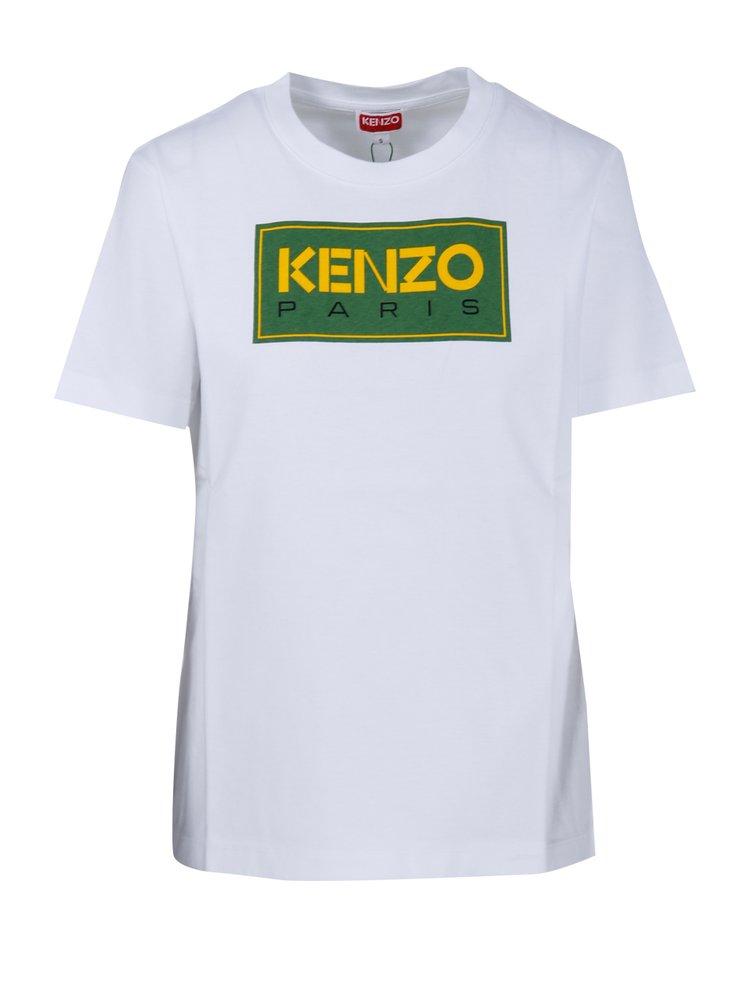 Kenzo Logo Printed Crewneck T-Shirt商品第1张图片规格展示