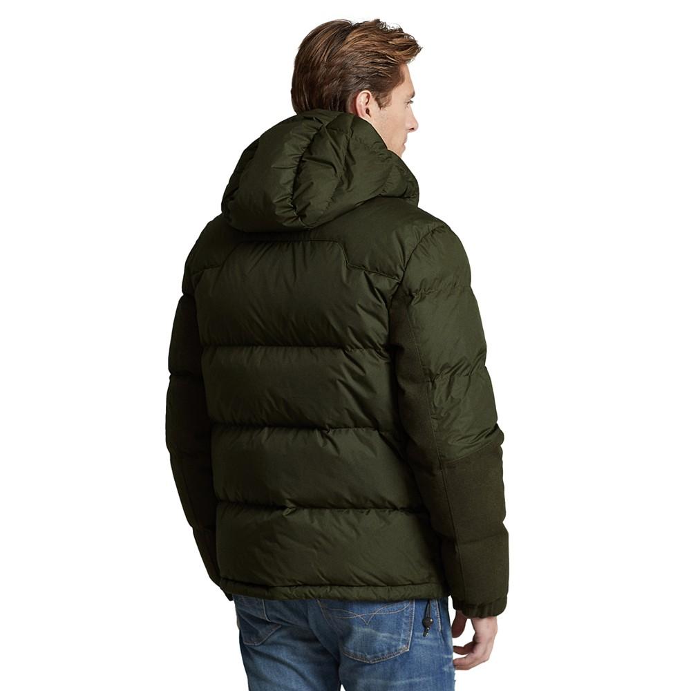 Men's Hybrid Down Hooded Jacket商品第2张图片规格展示