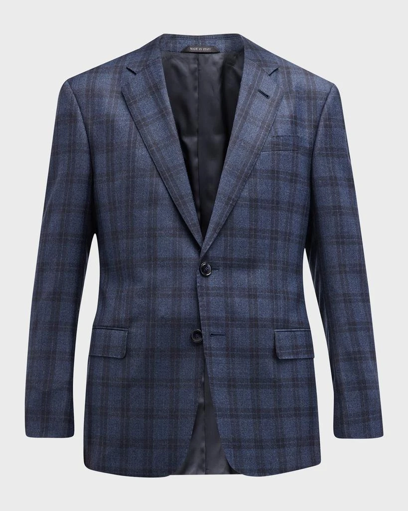 Men's Wool-Cashmere Plaid Sport Coat 商品