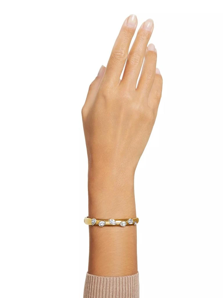 商品Swarovski|Dextera Goldtone & Crystal Mixed Cuts Bangle,价格¥1714,第2张图片详细描述