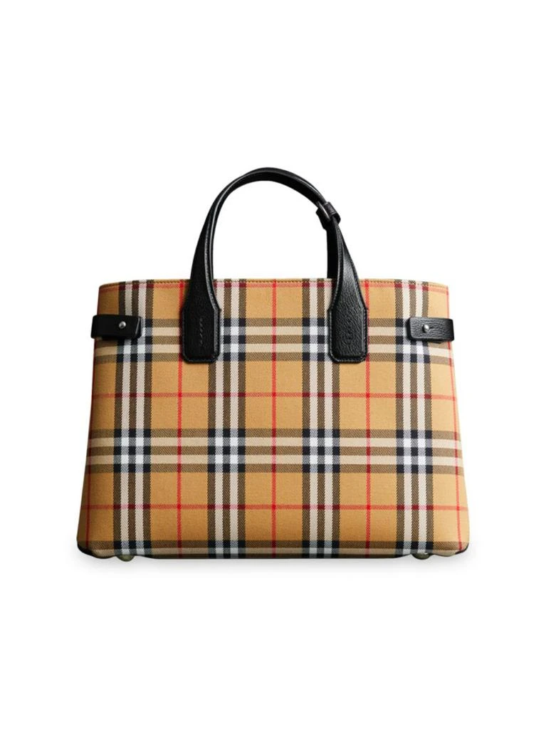 商品Burberry|中号条纹手提包,价格¥7565,第1张图片
