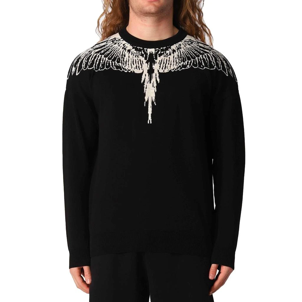 商品Marcelo Burlon|Marcelo Burlon County Of Milan Icon Wings Knitted Pullover,价格¥2793,第2张图片详细描述