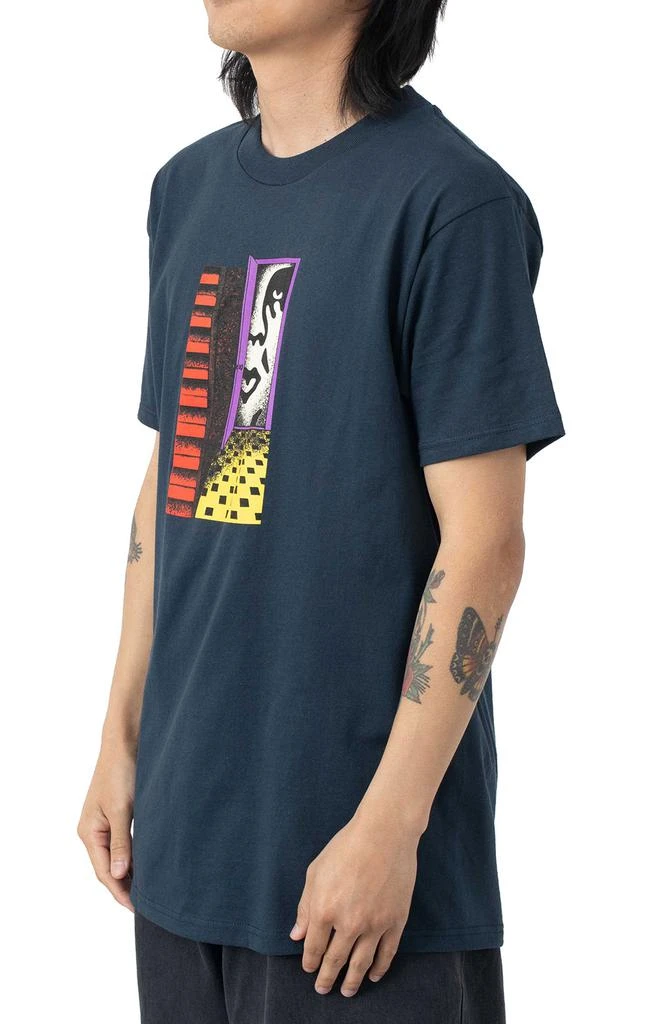 商品Obey|Who Is At The Door T-Shirt - Navy,价格¥72,第2张图片详细描述