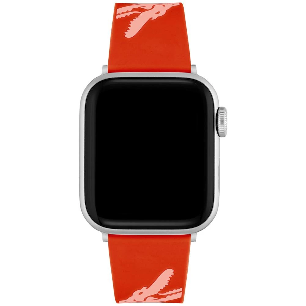 商品Lacoste|Crocodile Print Red Silicone Strap for Apple Watch® 38mm/40mm,价格¥420,第1张图片