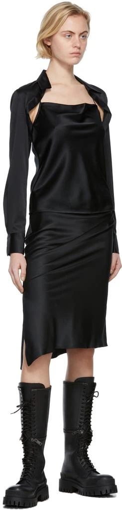 商品Helmut Lang|Black Silk Satin Blouse,价格¥1197,第4张图片详细描述