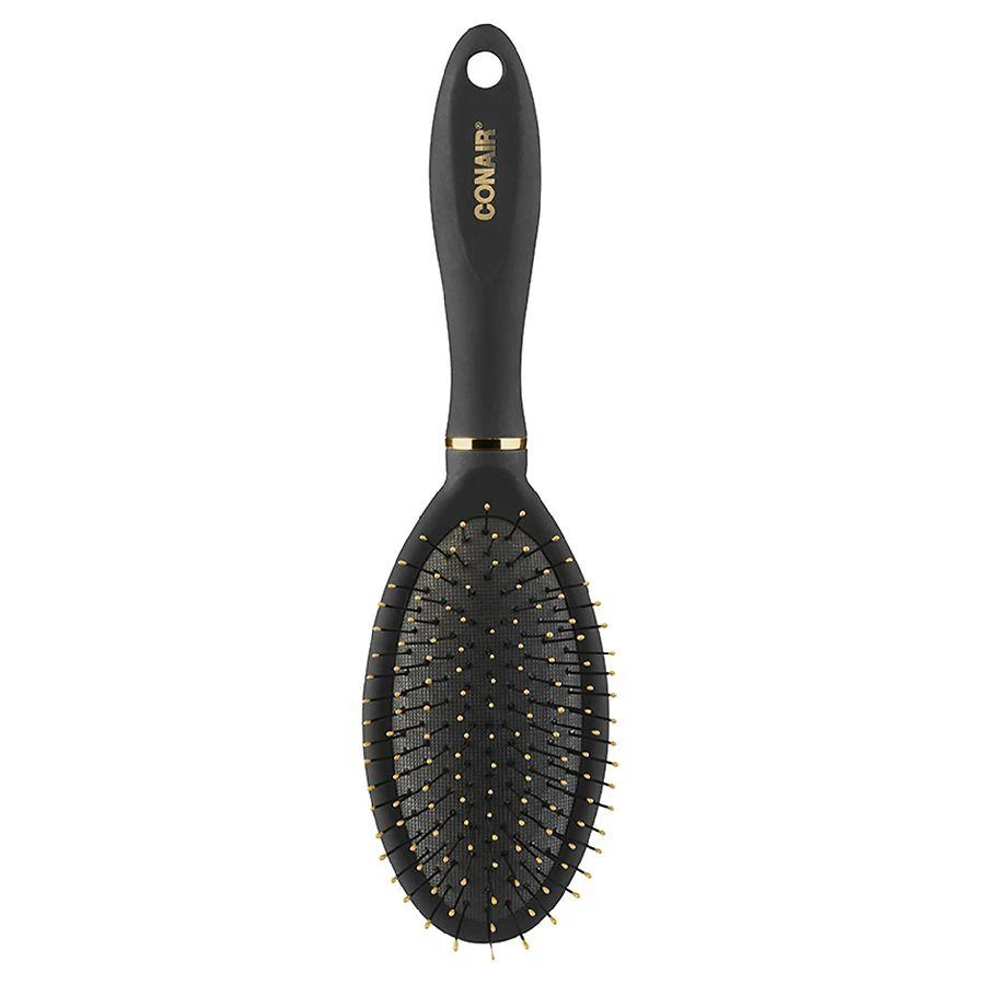 商品Conair|Velvet Touch Detangling Hairbrush Set  Full Sized Cushion & Mid-Size All-Purpose,价格¥50,第2张图片详细描述