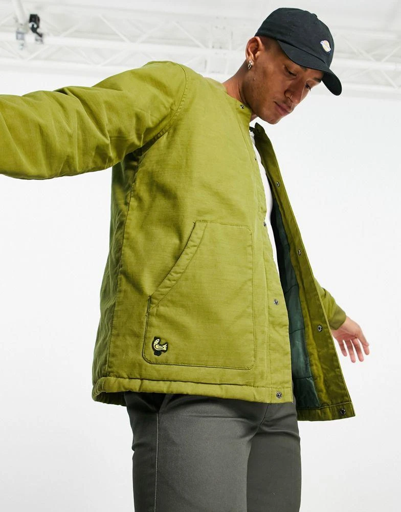 商品Vans|Vans Trippy Outdoors bomber jacket in khaki,价格¥790,第3张图片详细描述