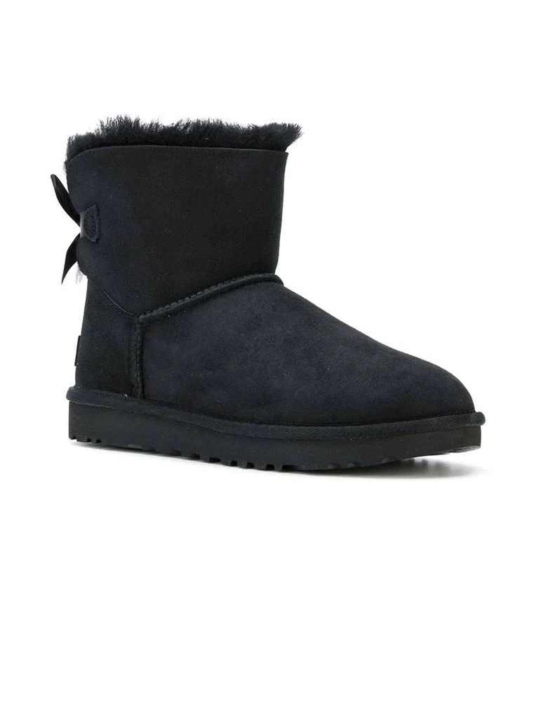 商品UGG|UGG Black Sheepskin Mini Bailey Bow Ii Boots,价格¥1540,第2张图片详细描述