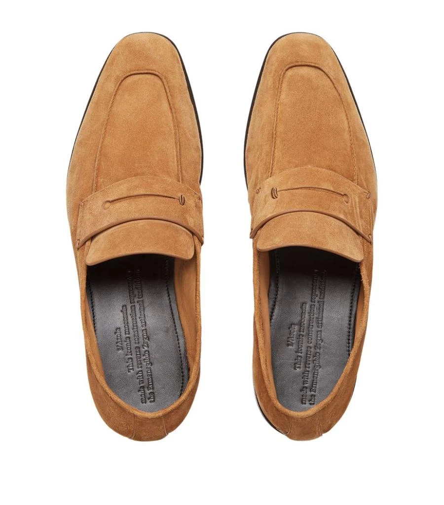 商品Zegna|Suede Penny Loafers,价格¥6811,第5张图片详细描述
