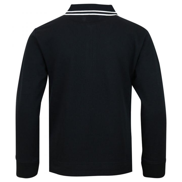 Black Long Sleeve Matthew Polo Shirt商品第3张图片规格展示