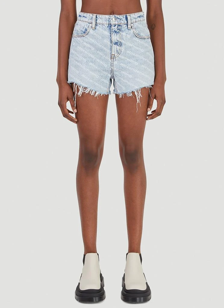 商品Alexander Wang|Logo Denim Shorts,价格¥1839,第1张图片