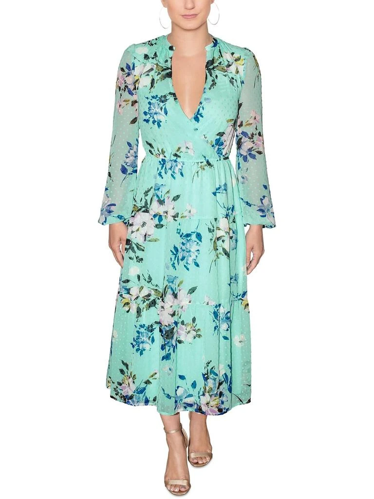 商品RACHEL Rachel Roy|Womens Floral Midi Midi Dress,价格¥207,第2张图片详细描述