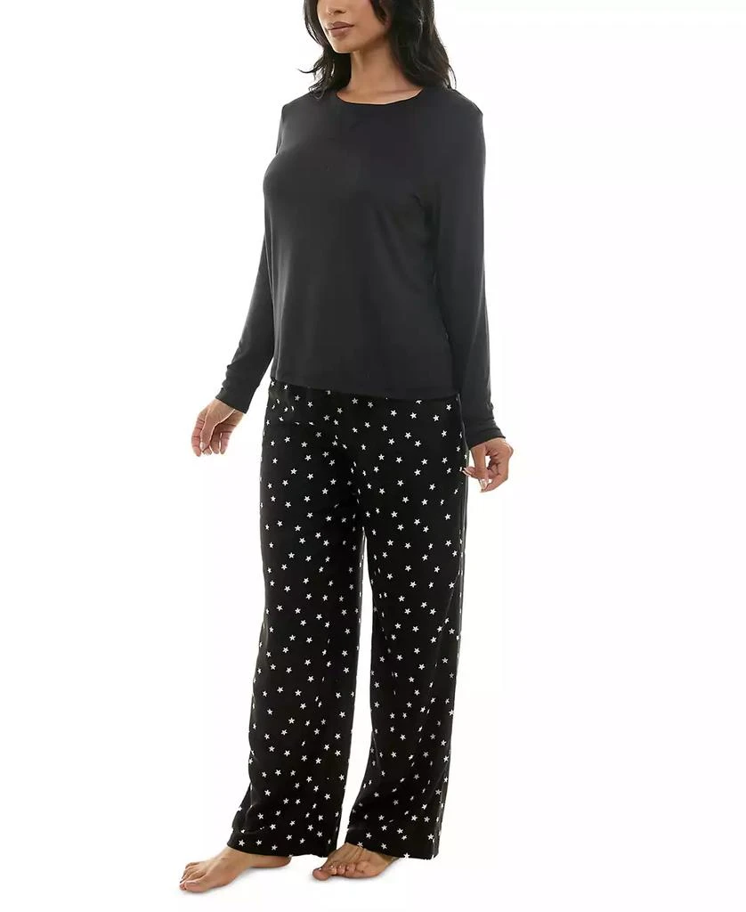 商品Roudelain|Women's Cozy Luxe Long-Sleeve Crewneck Pajama Top,价格¥75,第3张图片详细描述