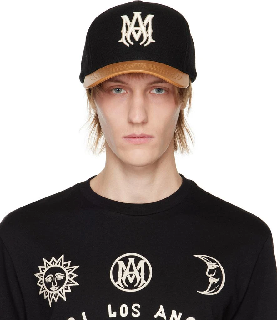 商品AMIRI|Black Embroidered Cap,价格¥3872,第1张图片