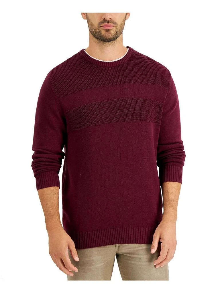 商品Club Room|Mens Cotton Ribbed Trim Sweater,价格¥177,第5张图片详细描述