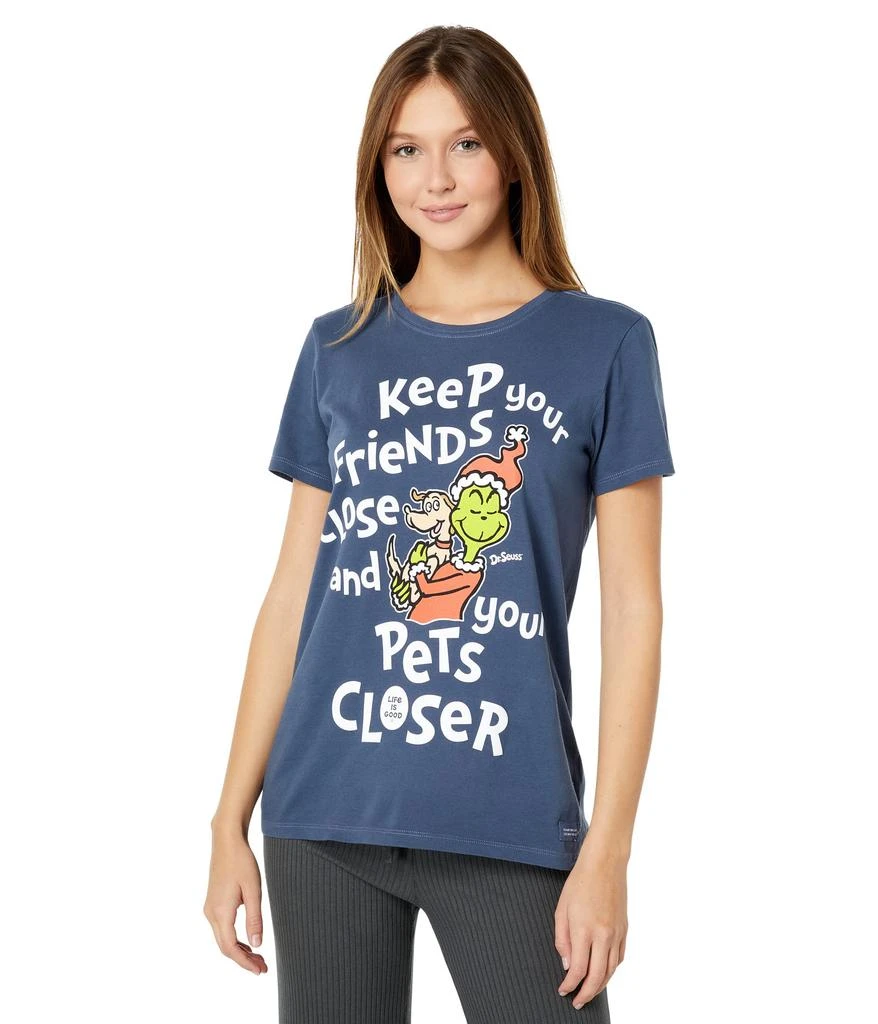 商品Life is Good|Grinch Max Pets Closer Short Sleeve Crusher™ Tee,价格¥141,第1张图片