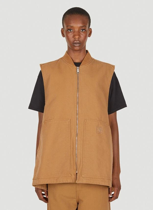 商品Carhartt WIP|Antique Dealer X Classic Sleeveless Jacket in Brown,价格¥1117,第1张图片