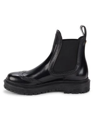 商品Versace|La Greca Leather Chelsea Boots,价格¥2887,第4张图片详细描述