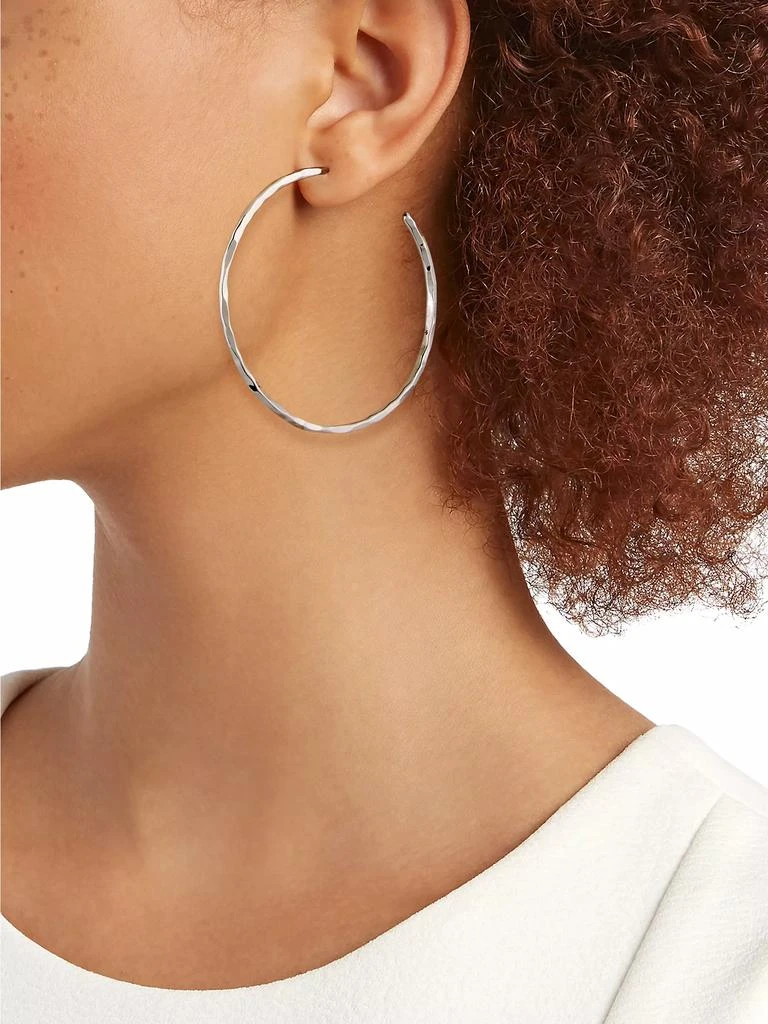 商品NEST Jewelry|22K Gold-Plated Thin Hammered Sterling Silver Hoops,价格¥711,第2张图片详细描述