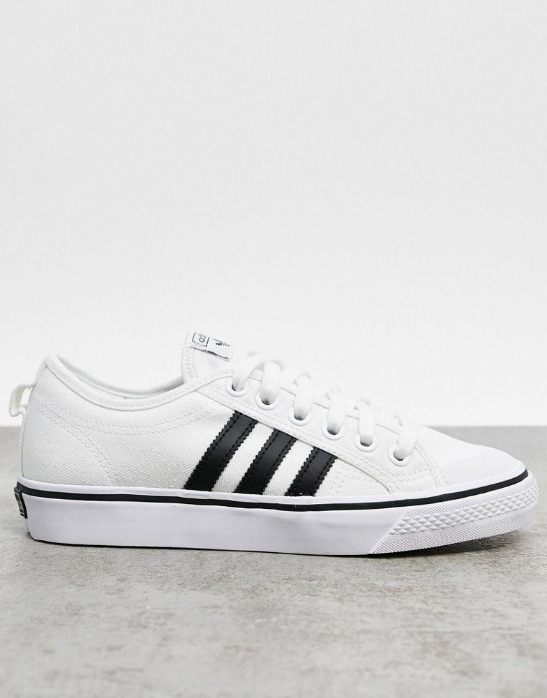 商品Adidas|adidas Originals Nizza trainers in white and black,价格¥363-¥484,第1张图片