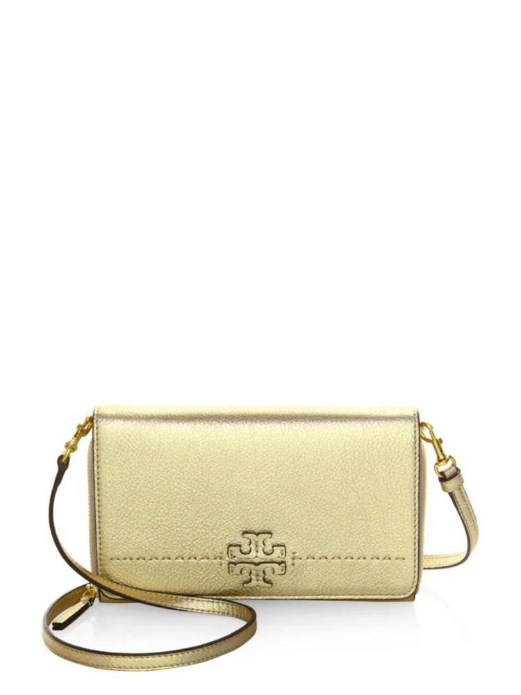 商品Tory Burch|McGraw Metallic Crossbody Wallet,价格¥2235,第1张图片