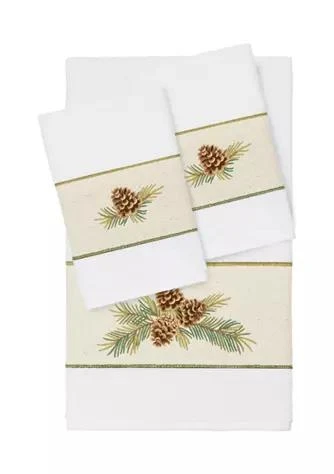 商品Linum Home Textiles|Home Pierre 3Pc Embellished Towel Set,价格¥759,第1张图片详细描述