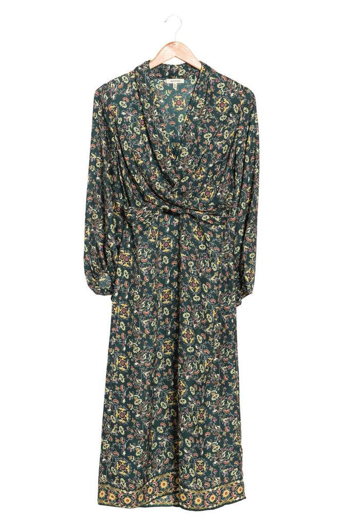 商品MAXSTUDIO|Satin Twist Long Sleeve Midi Dress,价格¥335,第5张图片详细描述