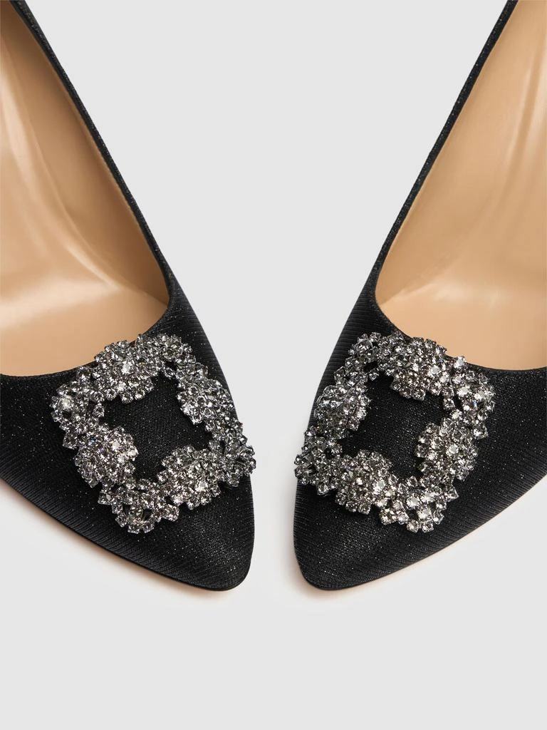 商品Manolo Blahnik|70mm Hangisi Lurex Flats,价格¥10101,第3张图片详细描述