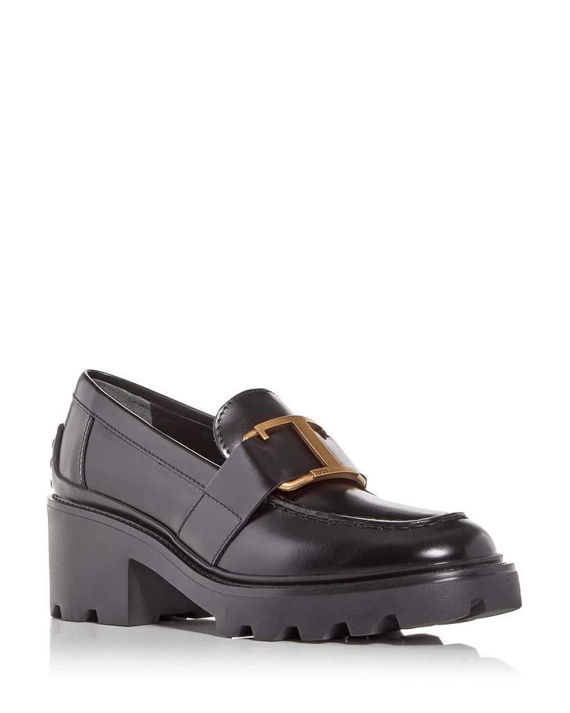 商品Tod's|Women's Buckle Block Heel Loafers,价格¥6600,第1张图片