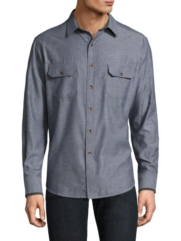 商品Robert Graham|Upstate Cotton Casual-Button Down,价格¥594,第1张图片