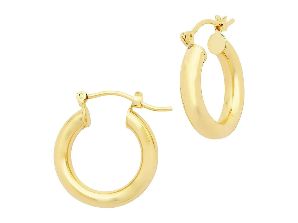 商品Sterling Forever|0.75" Chunky Tube Hoops Earrings,价格¥386,第1张图片