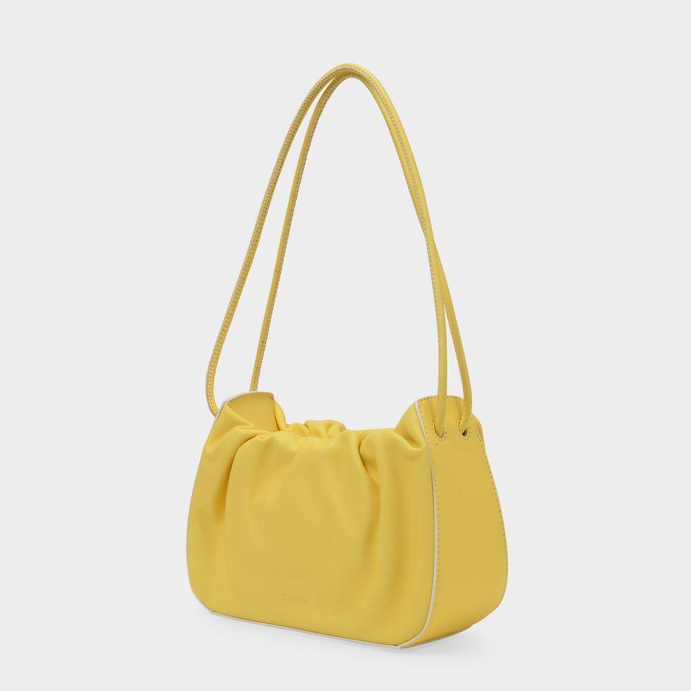 商品Staud|Kiki Bag in Yellow Leather,价格¥2959,第4张图片详细描述